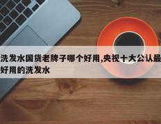 洗发水国货老牌子哪个好用,央视十大公认最好用的洗发水